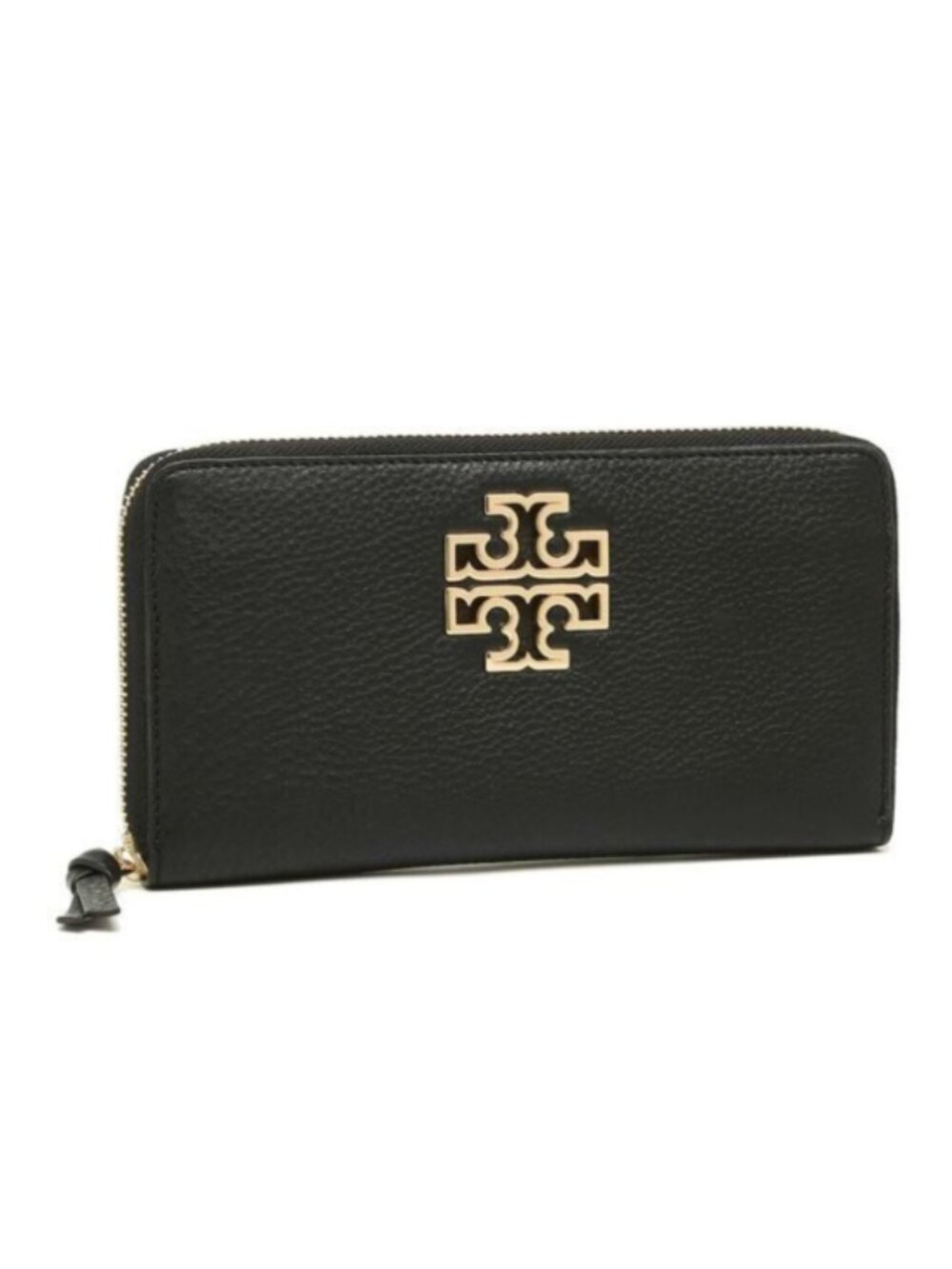Tory Burch Women's Leather Britten Zip Continental Wallet (Black)